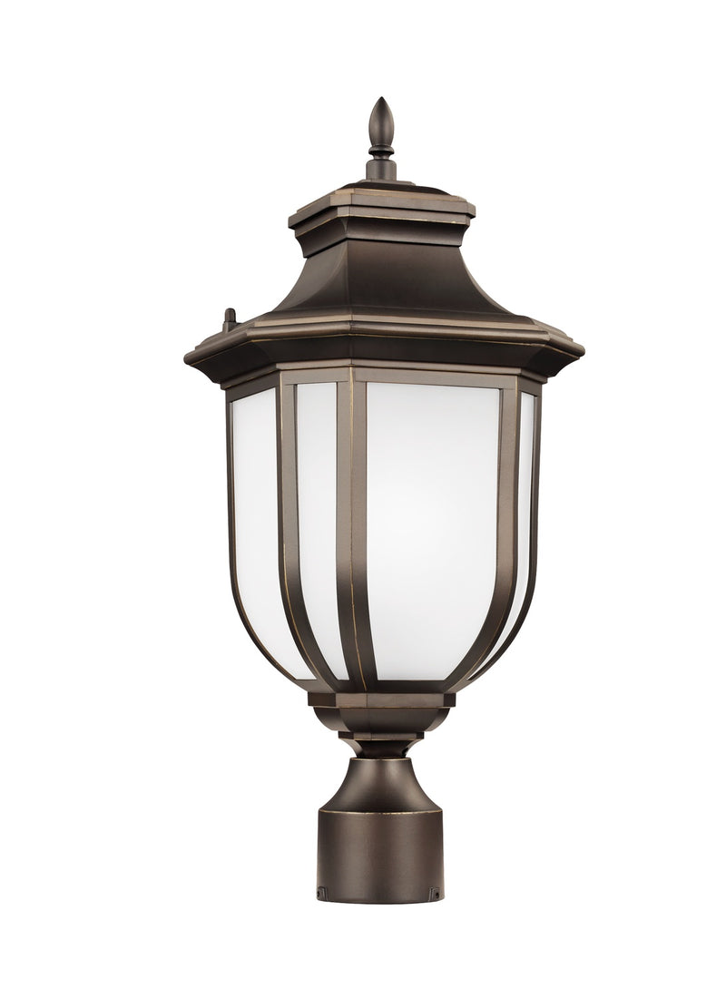 Childress One Light Outdoor Post Lantern in Antique Bronze