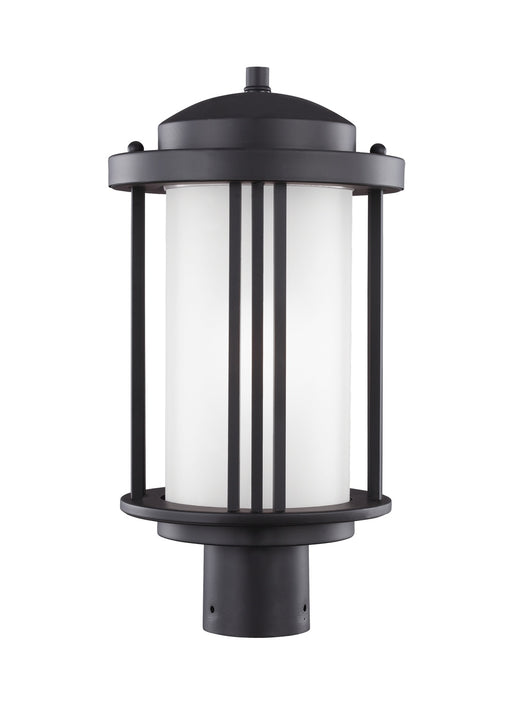 Crowell One Light Outdoor Post Lantern in Black