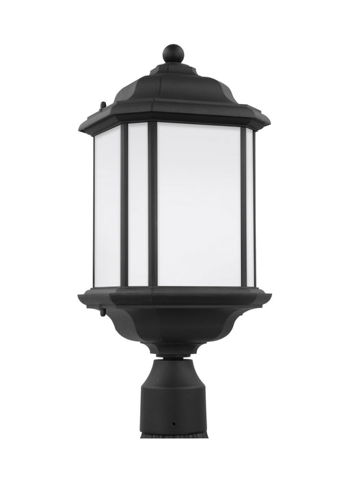 Kent One Light Outdoor Post Lantern in Black