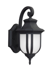 Childress Small Outdoor Wall Lantern in Black