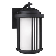 Crowell Small Outdoor Wall Lantern in Black