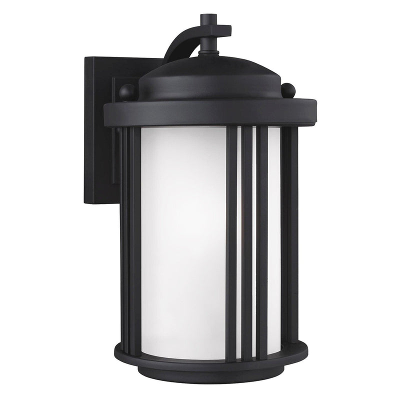 Crowell Small Outdoor Wall Lantern in Black