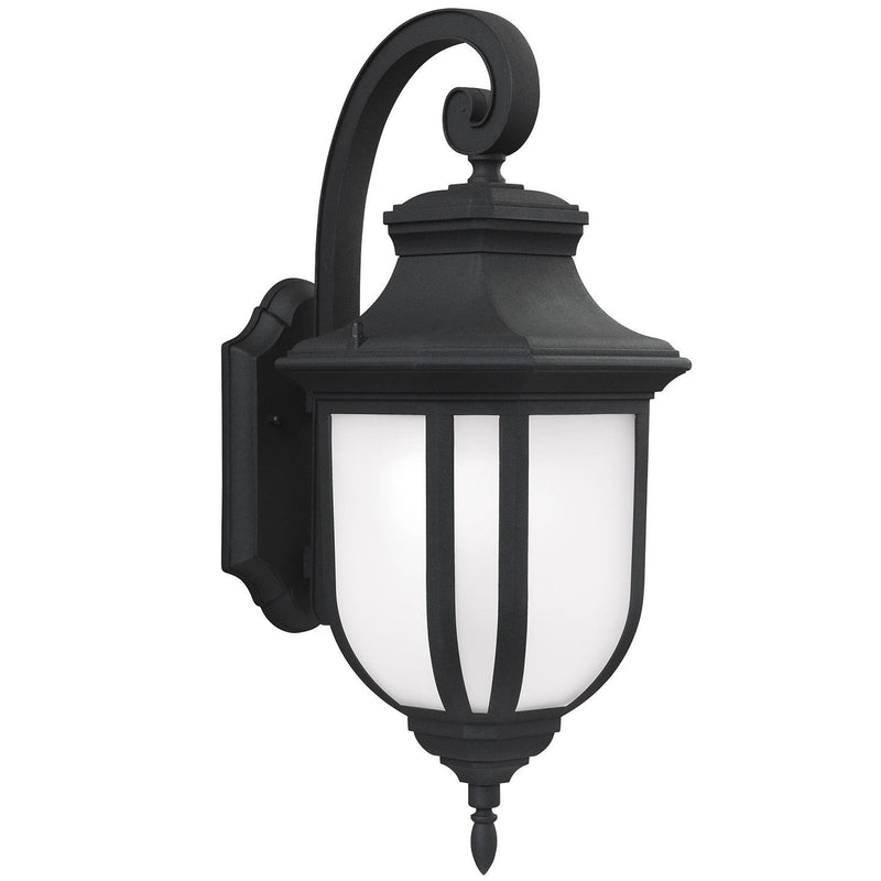 Childress Large Outdoor Wall Lantern in Black
