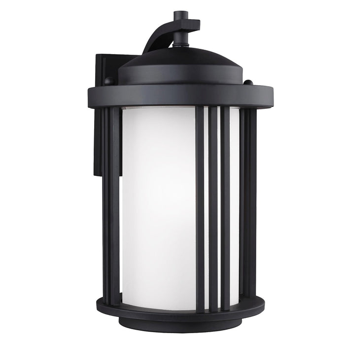 Crowell One Light Outdoor Wall Lantern in Black