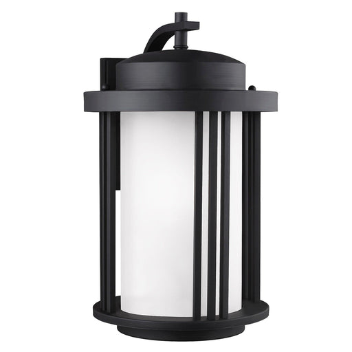 Crowell Large Outdoor Wall Lantern in Black