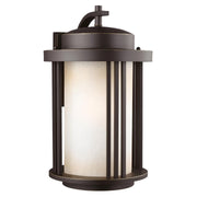 Crowell Large Outdoor Wall Lantern in Antique Bronze