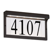 LED Address Light Outdoor Wall Sconce in Black