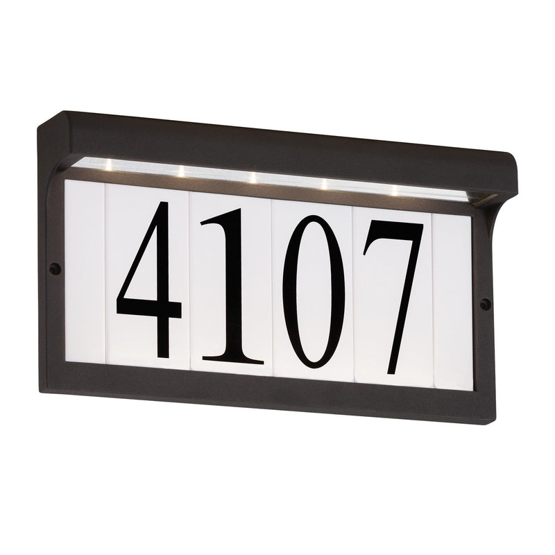 LED Address Light Outdoor Wall Sconce in Black