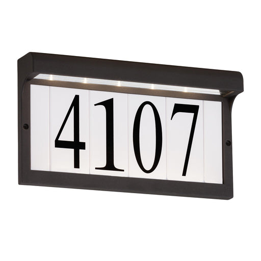 LED Address Light Outdoor Wall Sconce in Black
