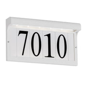 LED Address Light Outdoor Wall Sconce in White