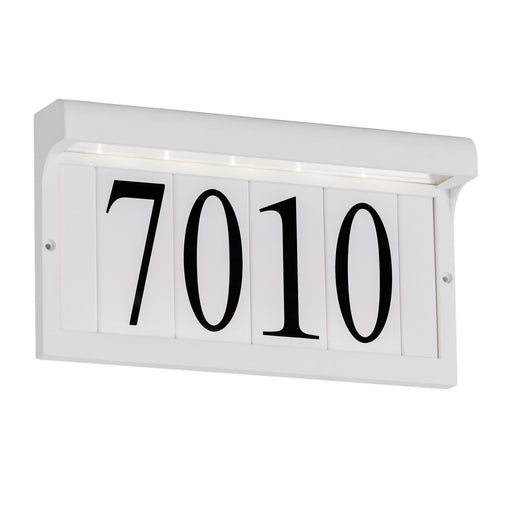 LED Address Light Outdoor Wall Sconce in White