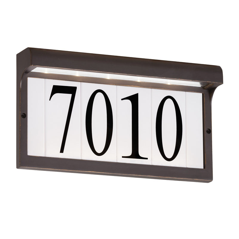 LED Address Light Outdoor Wall Sconce in Antique Bronze