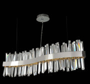 Glacier 42" LED Linear Pendant in Polished Chrome