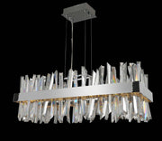 Glacier 36" LED Island Pendant in Polished Chrome