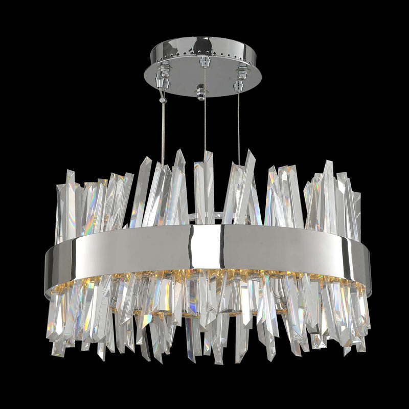 Glacier 20" LED Pendant in Polished Chrome