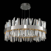 Glacier 32" LED Pendant in Polished Chrome