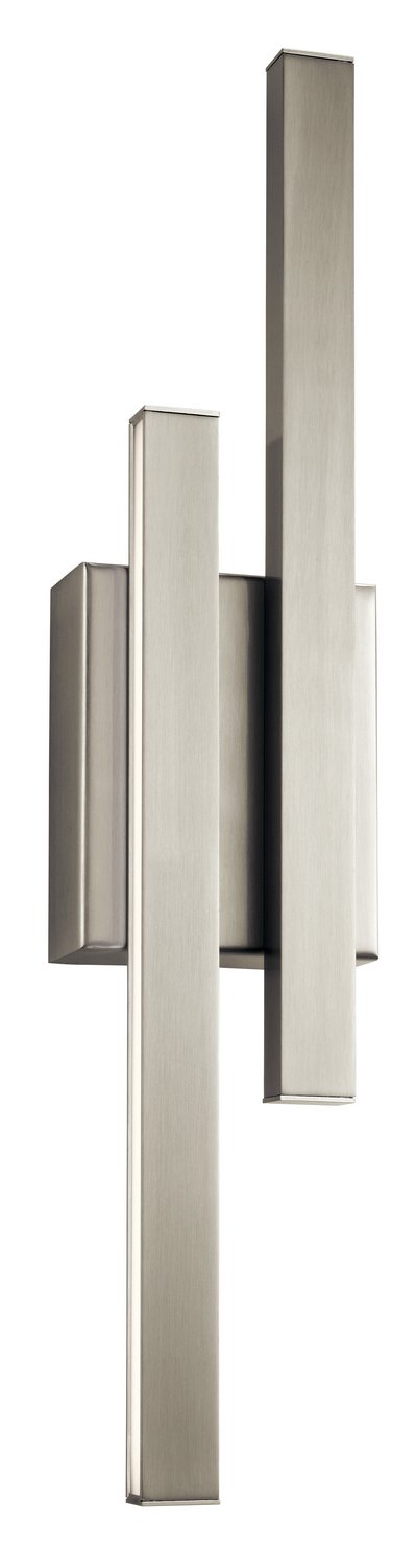 Idril 2-Light Wall Sconce in Brushed Nickel