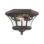 Monterey 2-Light Outdoor Flush Mount in Bronze