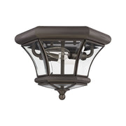 Monterey 2-Light Outdoor Flush Mount in Bronze