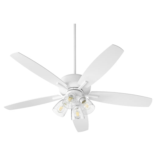 Breeze 52" 5-Blade Ceiling Fan with 4 Light Kit in Studio White