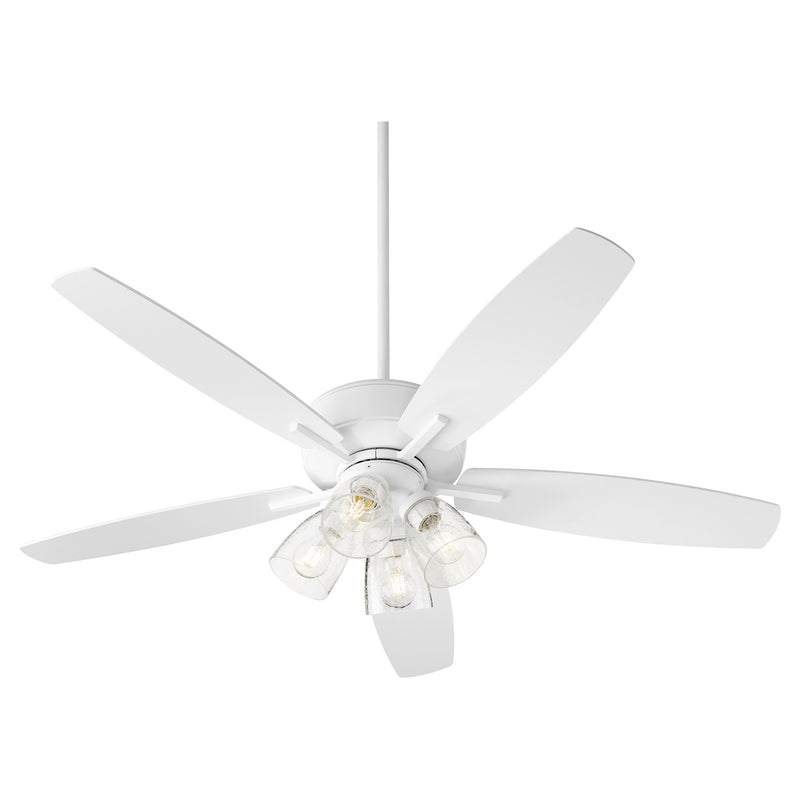 Breeze 52" 5-Blade Ceiling Fan with 4 Light Kit in Studio White