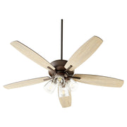 Breeze 52" 5-Blade Ceiling Fan with 4 Light Kit in Oiled Bronze
