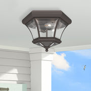 Monterey 3-Light Outdoor Flush Mount in Bronze