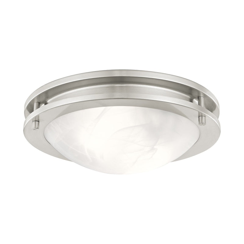 Ariel 2-Light 11" Flush Mount in Brushed Nickel