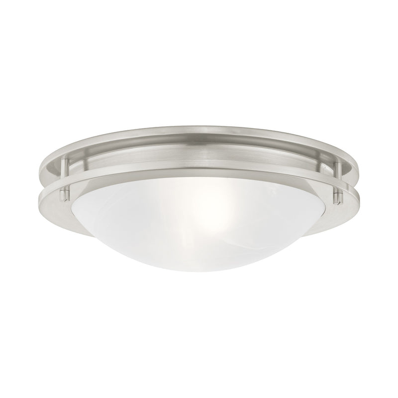 Ariel 2-Light 13" Flush Mount in Brushed Nickel