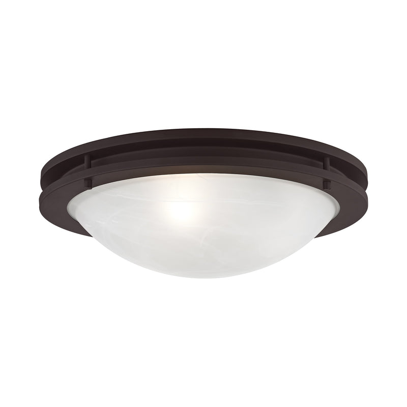 Ariel 3-Light 17" Flush Mount in Bronze