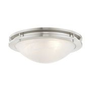 Ariel 3-Light 17" Flush Mount in Brushed Nickel