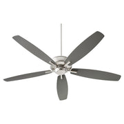Breeze 60" 5-Blade Ceiling Fan in Satin Nickel