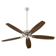 Breeze 60" 5-Blade Ceiling Fan in Satin Nickel