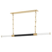 Huntington 2-Light Linear Pendant in Aged Brass/old Bronze