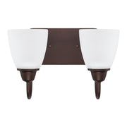 Trenton 2-Light Vanity in Bronze - Lamps Expo