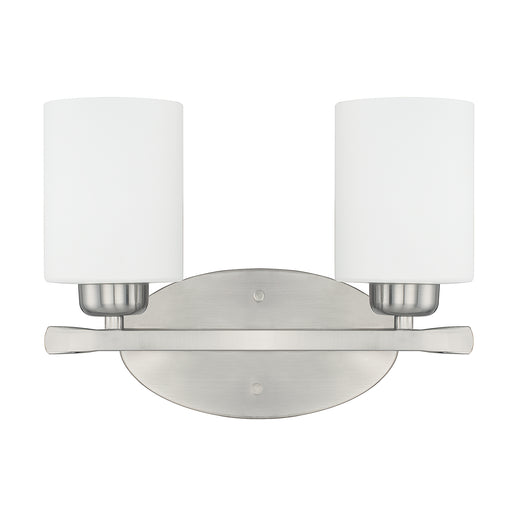 Dixon 2-Light Vanity in Brushed Nickel - Lamps Expo