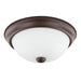 Bates 2-Light Flush Mount in Bronze - Lamps Expo