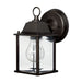 1 Light Outdoor Wall Lantern in Old Bronze