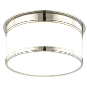 Geneva Flush Mount in Polished Nickel