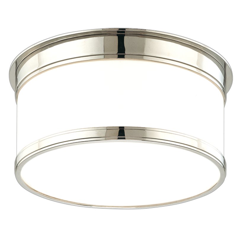 Geneva Flush Mount in Polished Nickel