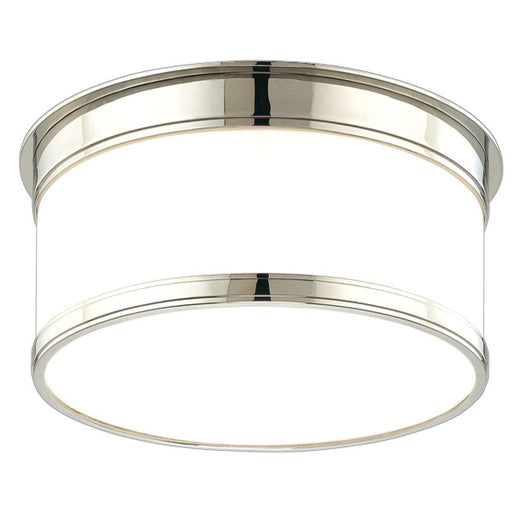 Geneva Flush Mount in Polished Nickel