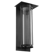 Abram 18" LED Outdoor Wall Lantern in Textured Black