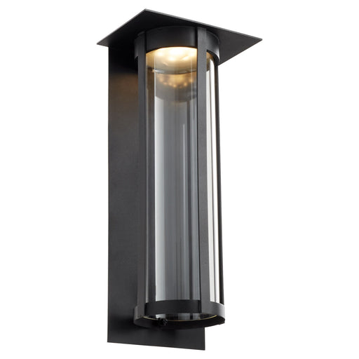 Abram 18" LED Outdoor Wall Lantern in Textured Black