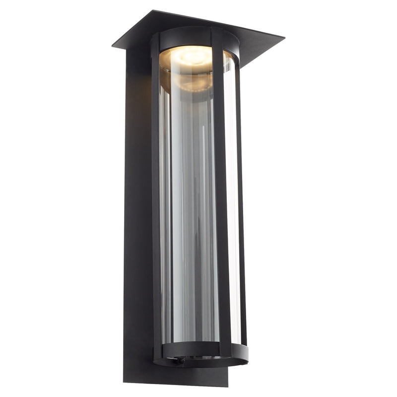 Abram 24" LED Outdoor Wall Lantern in Textured Black