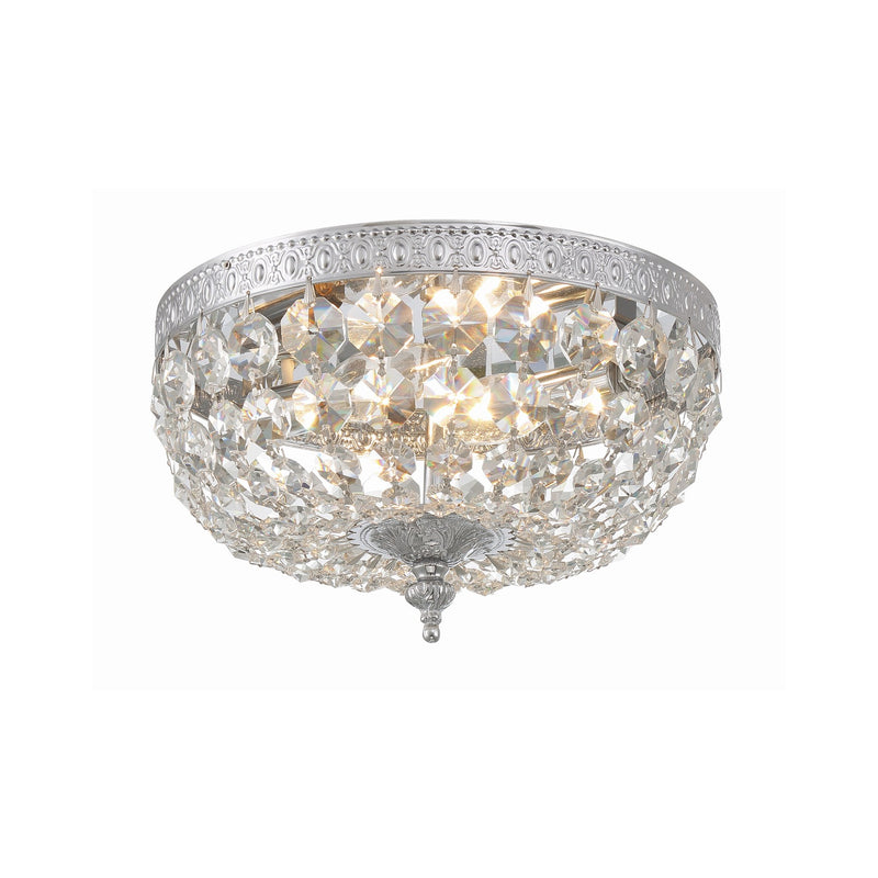Waltham 2 Light 10" Flush Mount in Polished Chrome