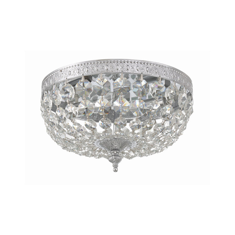 Waltham 2 Light 10" Flush Mount in Polished Chrome