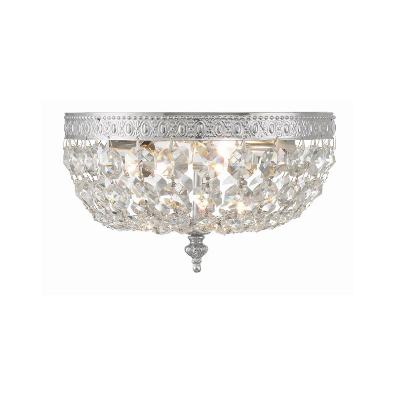 Waltham 2 Light 10" Flush Mount in Polished Chrome