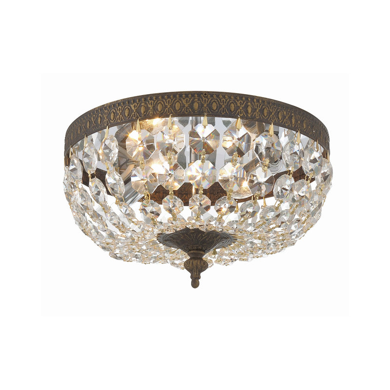 Waltham 2 Light 10" Flush Mount in English Bronze