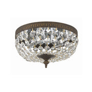 Waltham 2 Light 10" Flush Mount in English Bronze