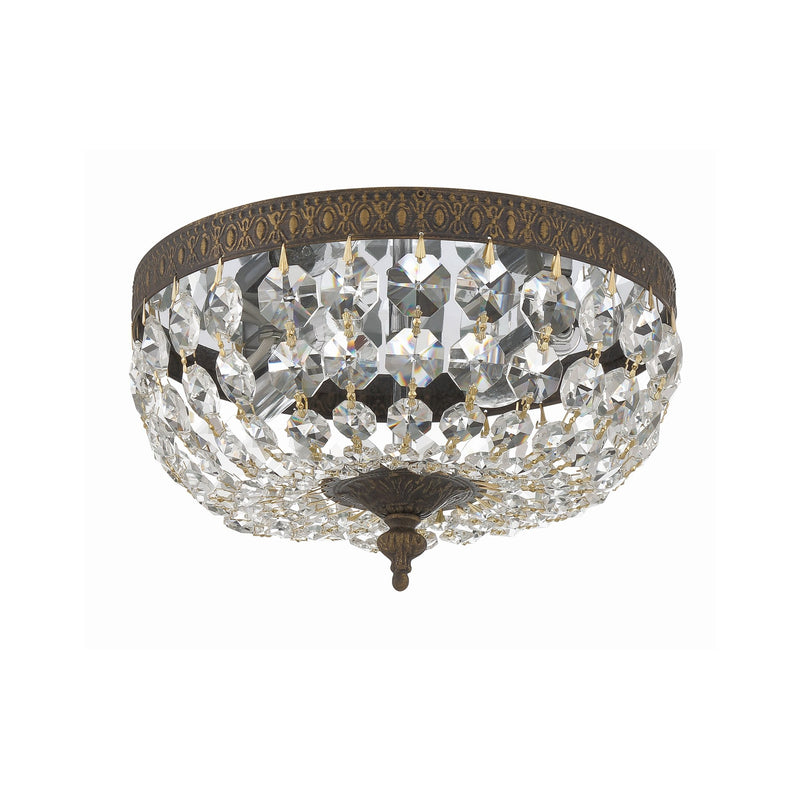 Waltham 2 Light 10" Flush Mount in English Bronze